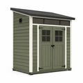 Kunststoff Gartenhaus aus Polypropylen mit Pultdach in Grun Weiss 185 x 121 x 217 cm