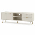 TV-Lowboard Fernsehschrank 180  40  55 cm MDF rechteckig Weiss