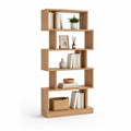 Bucherregal Standregal aus MDF in Eichenoptik rechteckig 80 x 30 x 180 cm Naturbraun