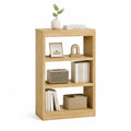 Bucherregal Standregal aus Spanplatte mit Eichenholzdekor rechteckig Natur 60 x 30 x 120 cm